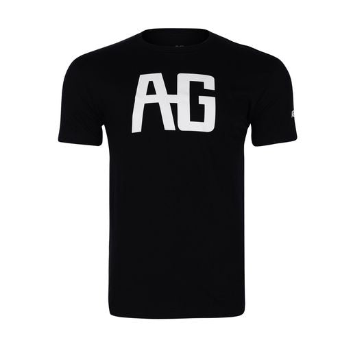 AG graphic on black cotton teeshirt farm shirt