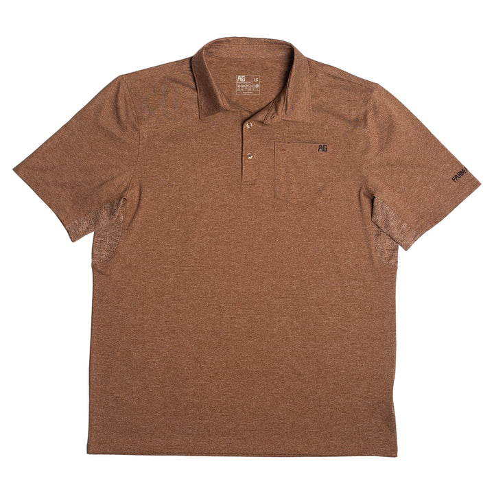 farmpro polo farm shirt sun shirt ranch shirt UPF30 coyote