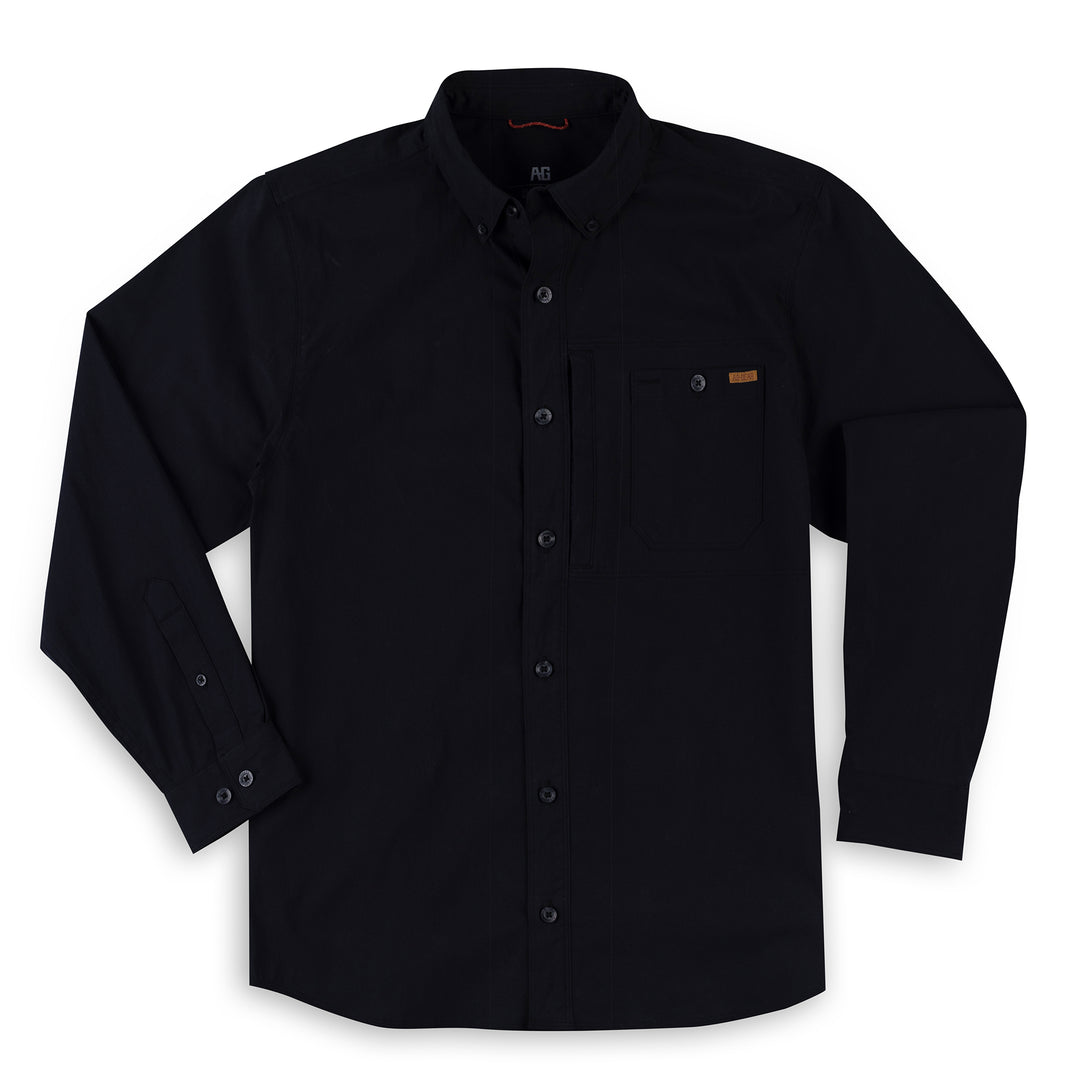 harvester cotton farm shirt ranch shirt work shirt black