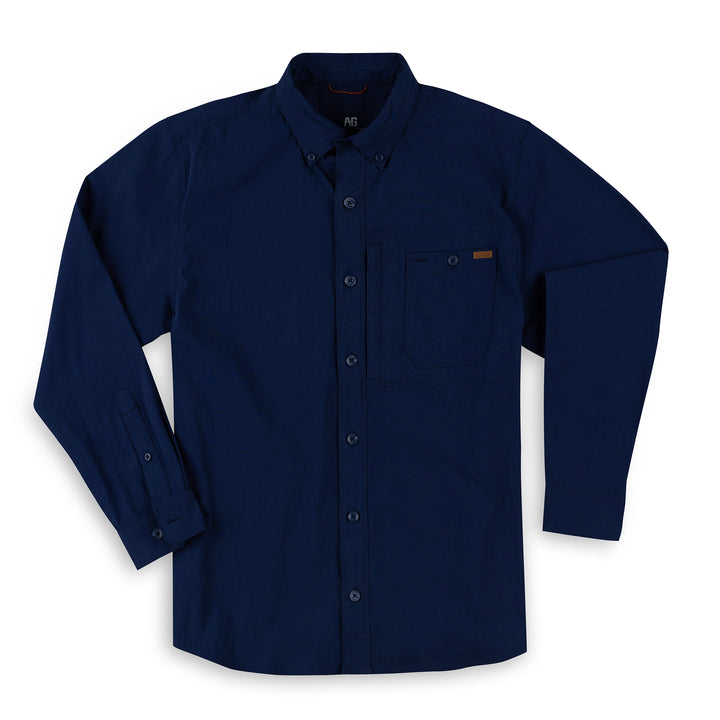 harvester cotton farm shirt ranch shirt work shirt navy