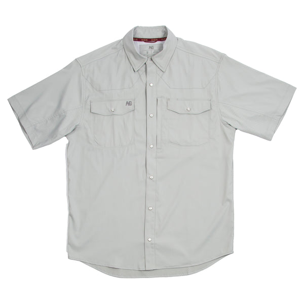 sansangear POCKET SHIRTS LIGHT GREYシャツ Lightweight Western Work Shirt – Stockyard SS – Light Grey | AG