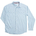 Stockyard Long Sleeve - Pin Stripe Blue