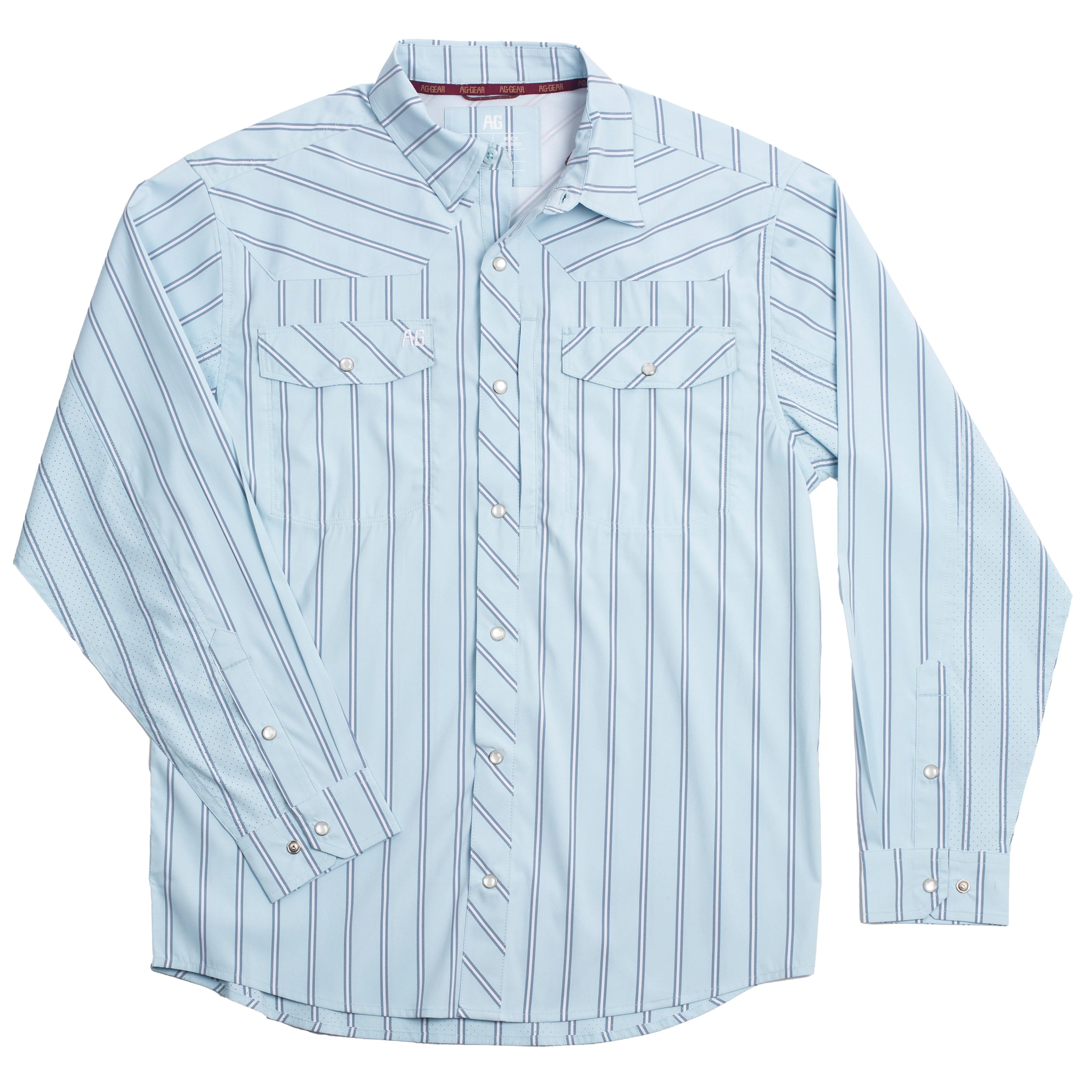 Stockyard Long Sleeve - Pin Stripe Blue