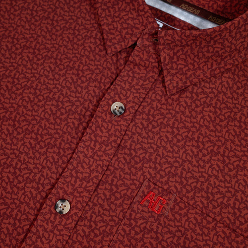 Classic Legend Long Sleeve - Maroon Cowboy
