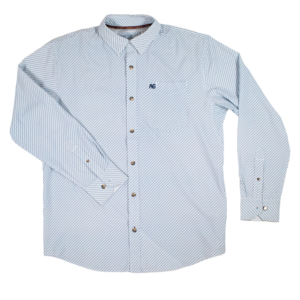 Classic Legend Long Sleeve - White Rain Drop