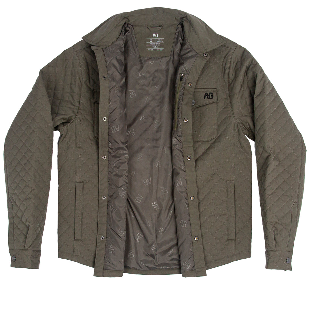 silo jacket quilted windproof farm jacket ranch jacket classic style moss