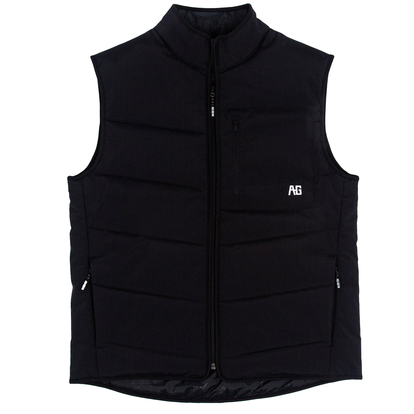 Insulated Puffy Vest, Farm Vest, Anti Microbial, Durable Ranch Vest, Black / 2X
