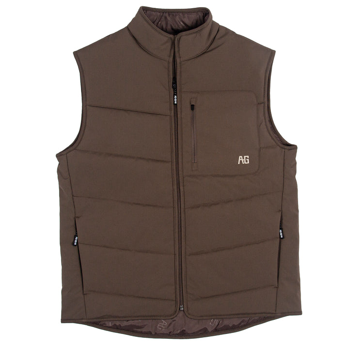 range vest insulated puffy vest farm vest ranch vest brown