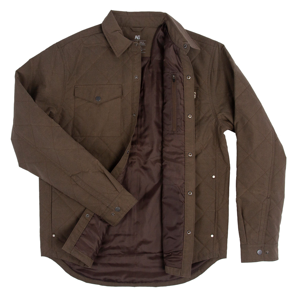 waxed cotton field jacket farm jacket ranch jacket hidden pocket in brown