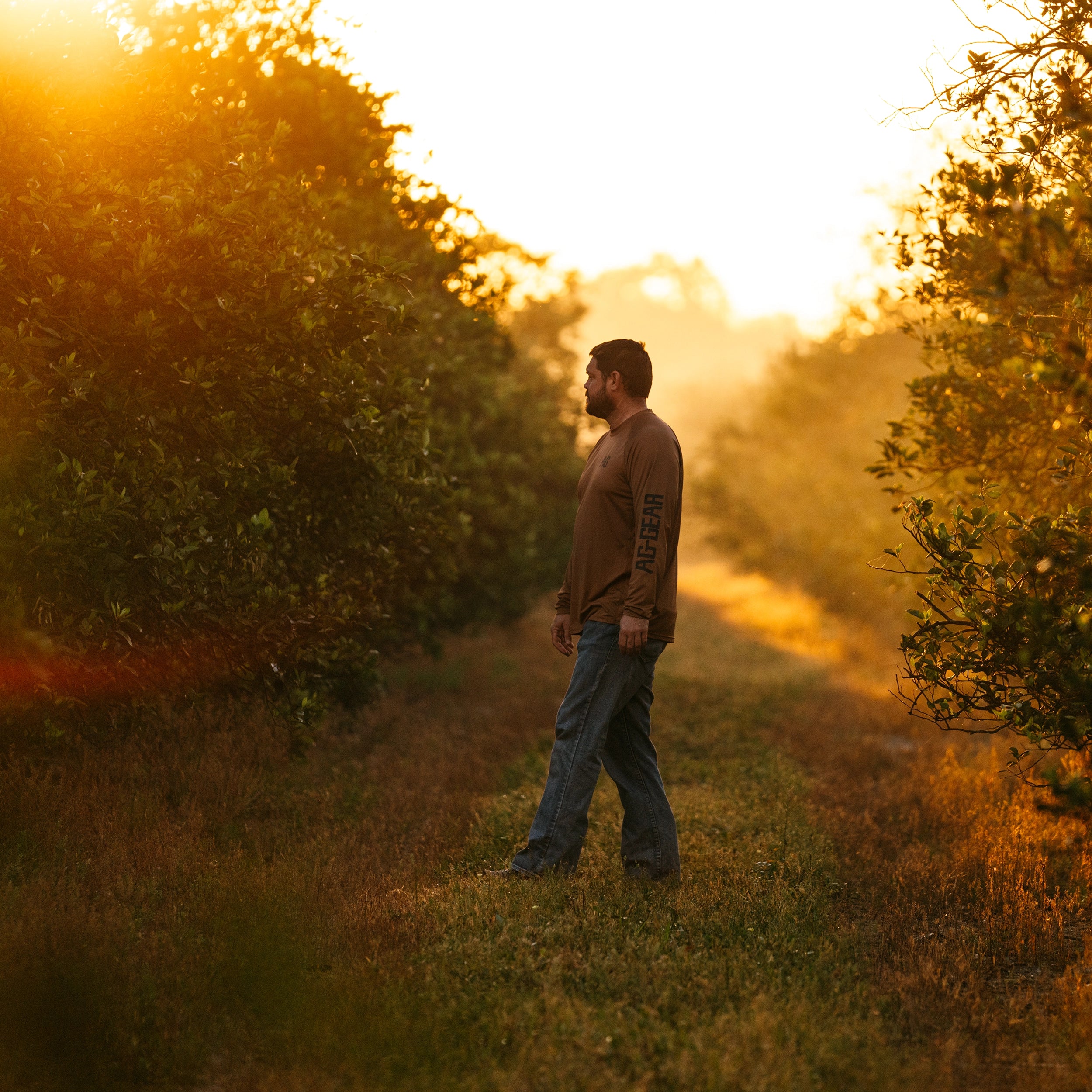 farmpro sun shirt work shirt farm shirt orange grove ag aggear 