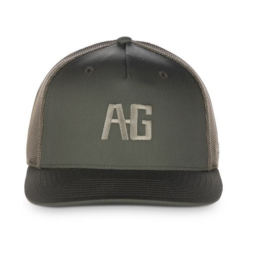 AG graphic on green trucker farm hat