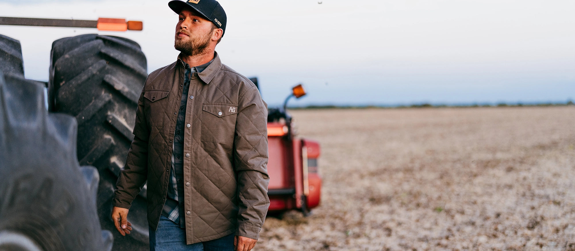 Dillinger waxed cotton field jacket farm jacket ranch jacket corn field combine wheel