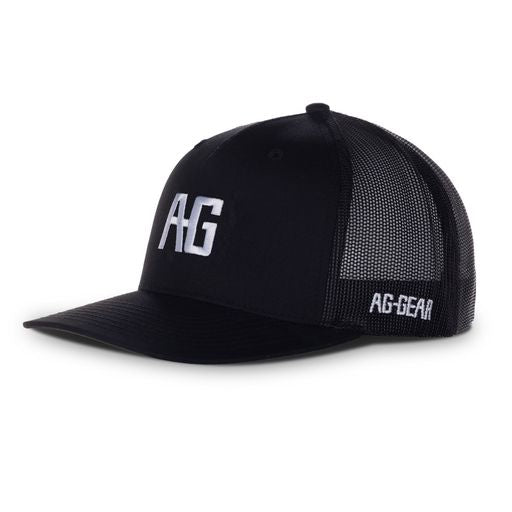 AG graphic on black trucker farm hat