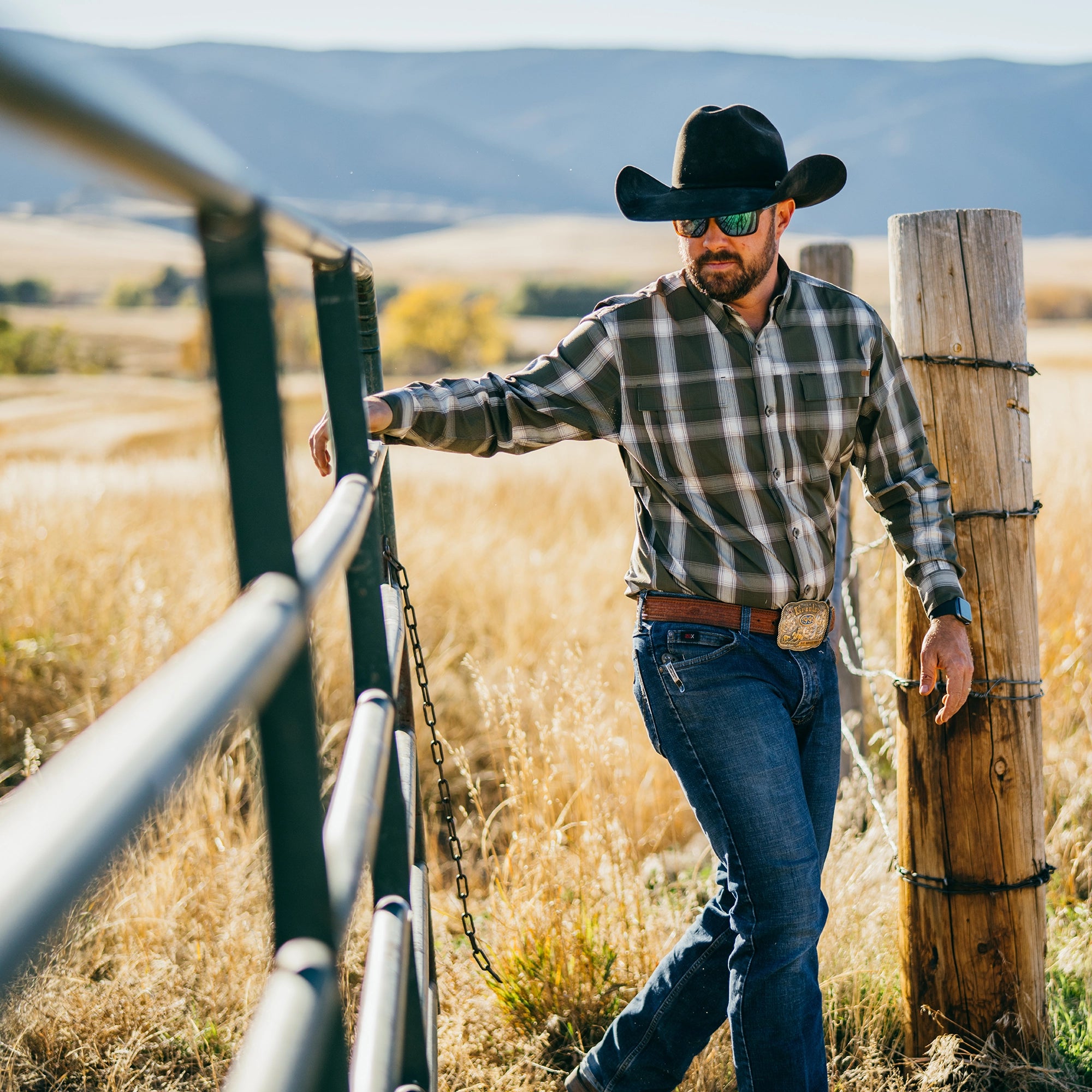 farming ranching AG farm shirt ranch shirt sun shirt UPF30 haybaler cowboy