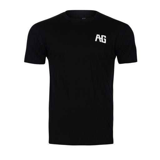 AG  graphic on black cotton teeshirt farm shirt