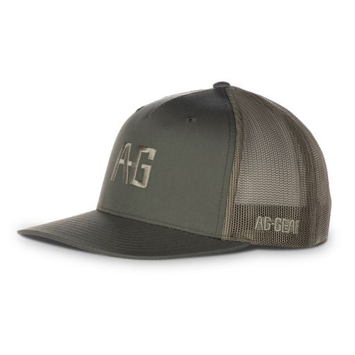 AG graphic on green trucker farm hat