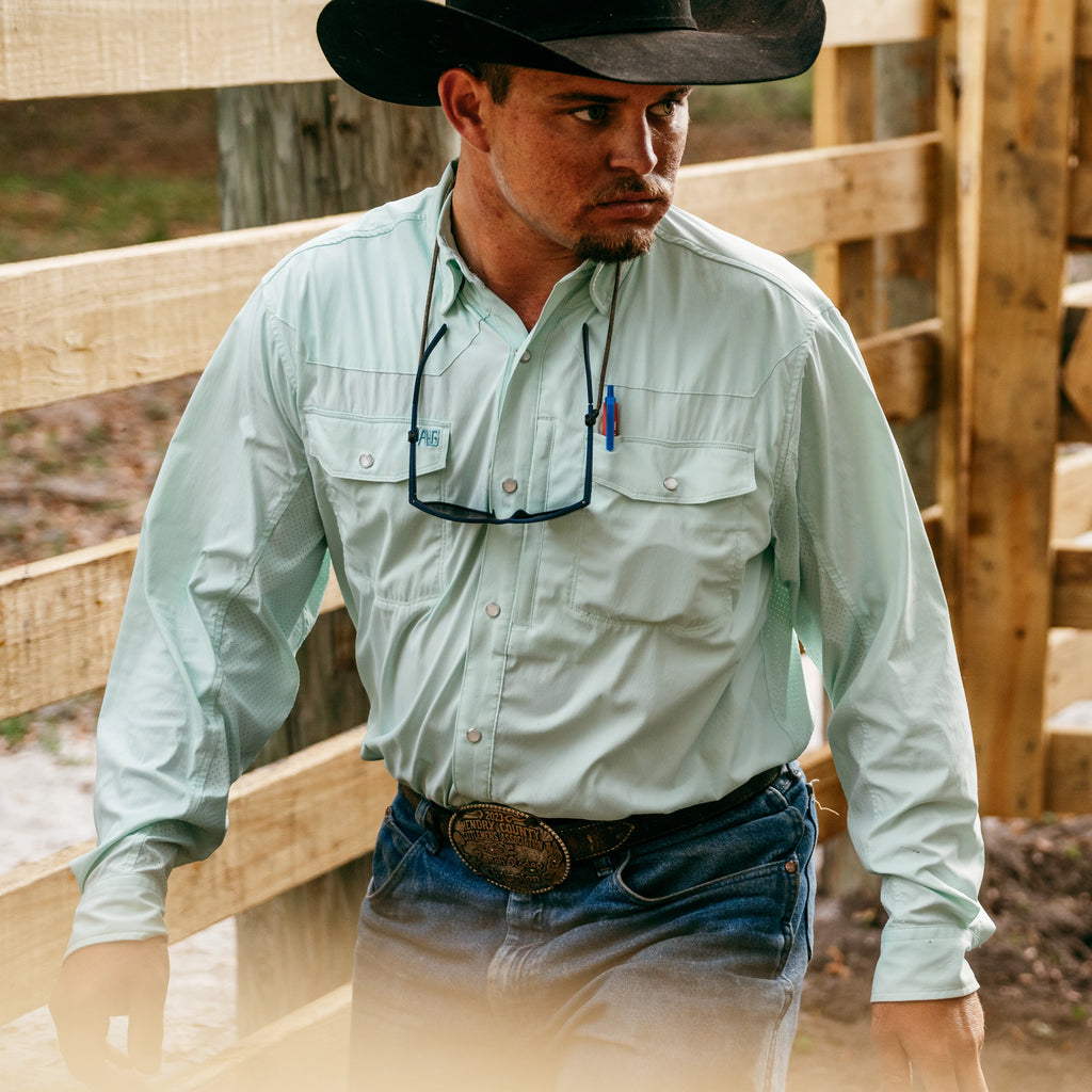 Stockyard Long Sleeve - Aqua