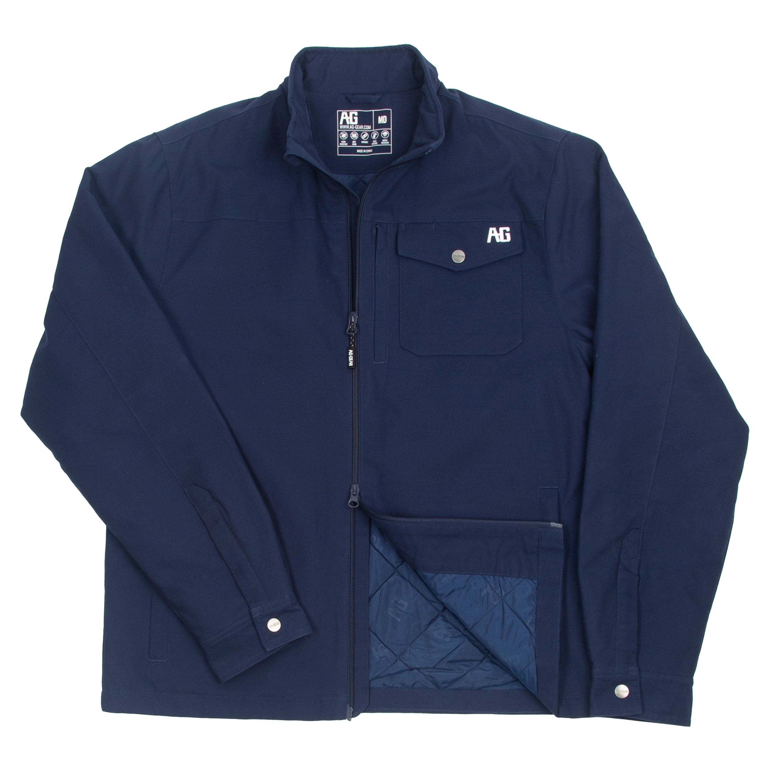 Full Zip Work Jacket, Warm Farm Jacket, Durable Ranch Jacket, AG