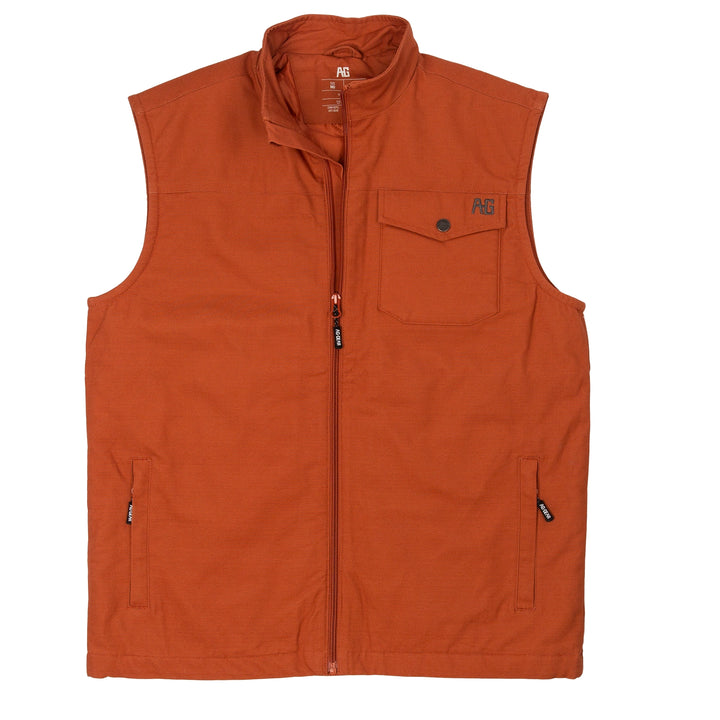 Winston vest farm vest ranch vest durable zip weatherproof brick