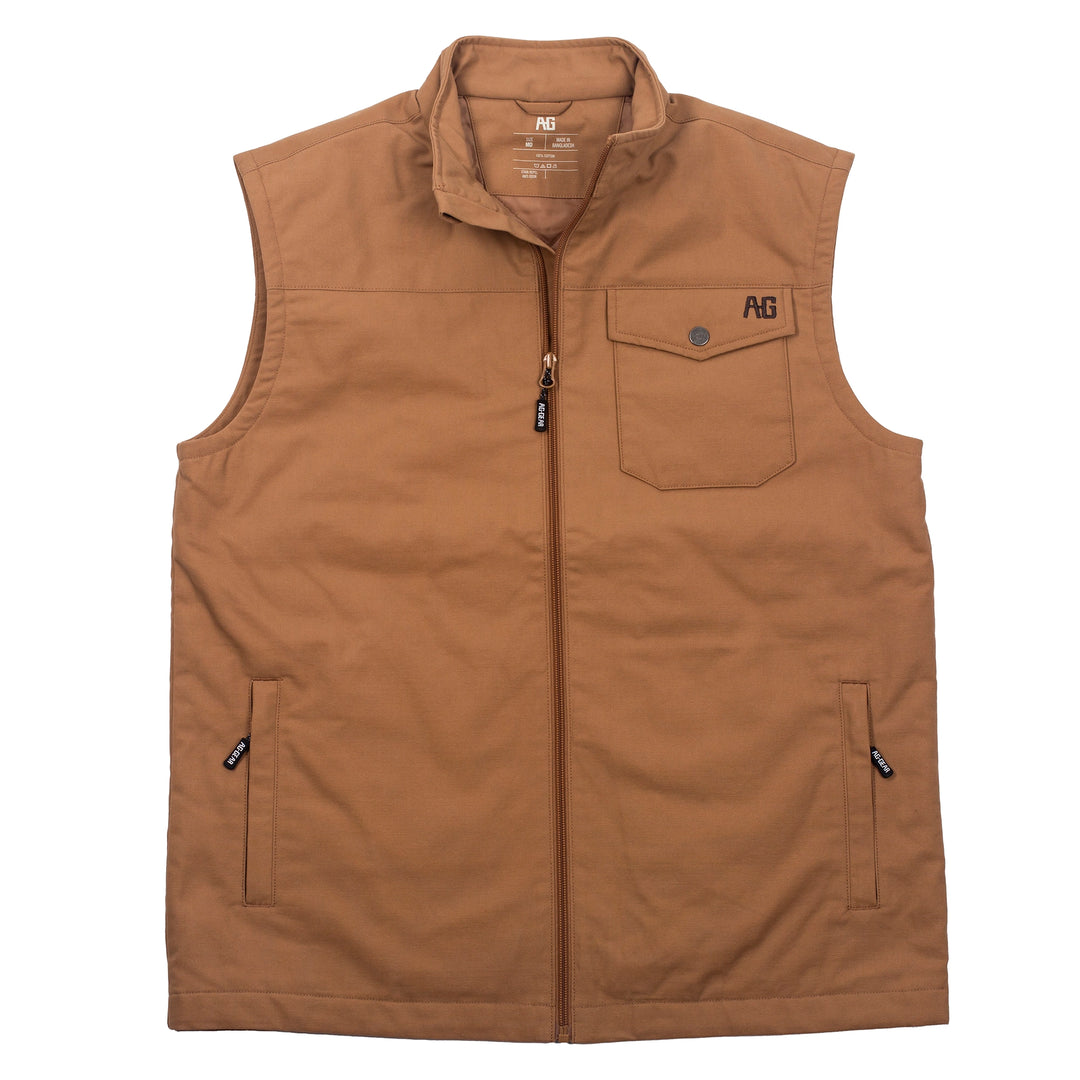 Winston vest farm vest ranch vest durable zip weatherproof khaki 