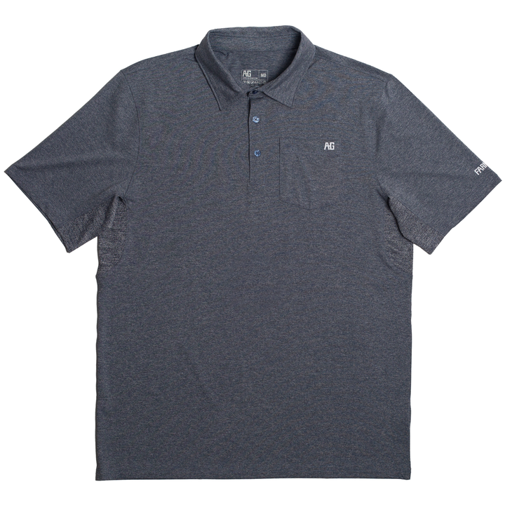 farmpro polo farm shirt sun shirt ranch shirt UPF30 grey/blue