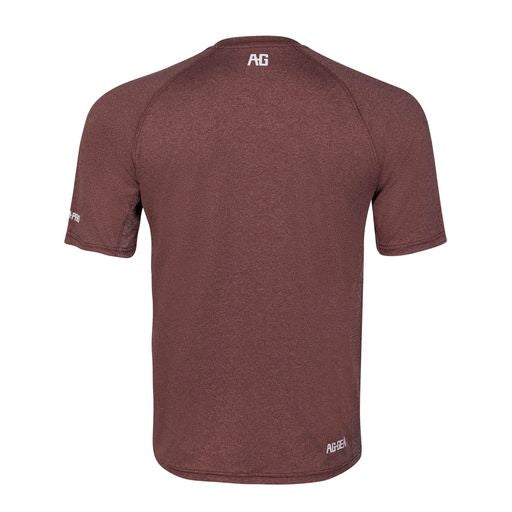 farmpro short sleeve farm shirt sun shirt ranch shirt UPF30 heather maroon