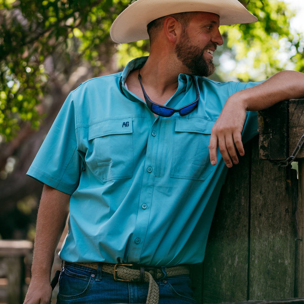 Haybaler Short Sleeve - Dusty Turqouise