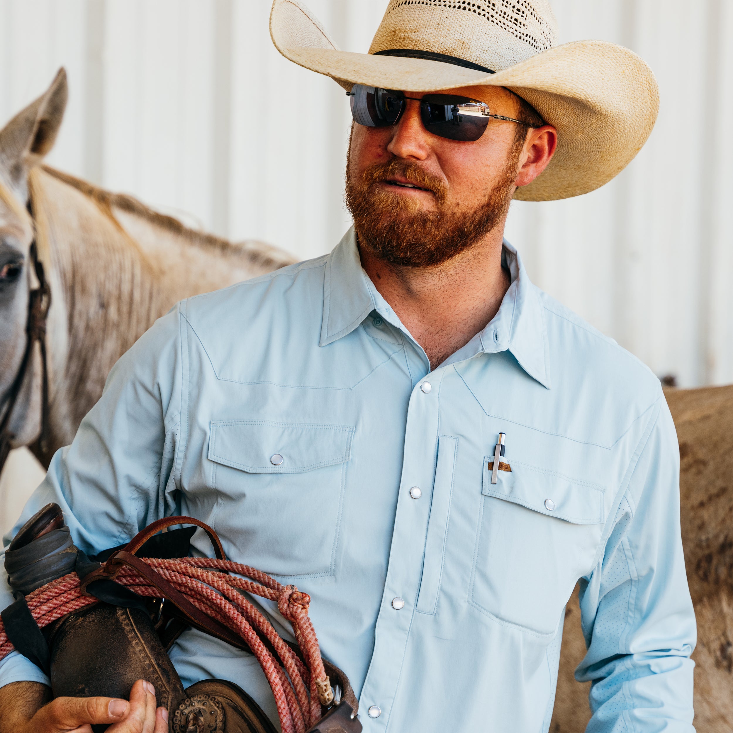 Stockyard Long Sleeve - Ice Blue