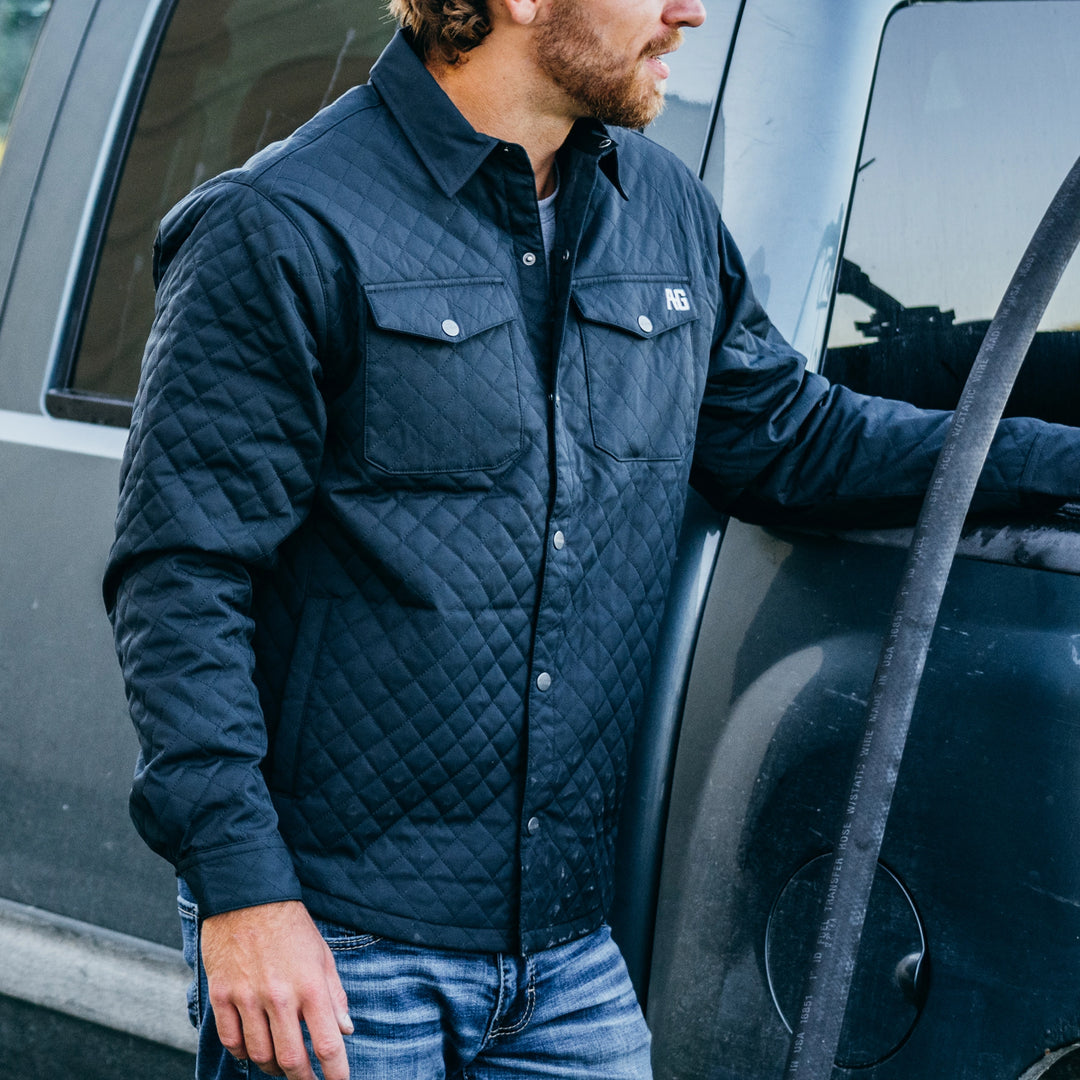 silo jacket quilted windproof farm jacket ranch jacket classic style black truck farmer working