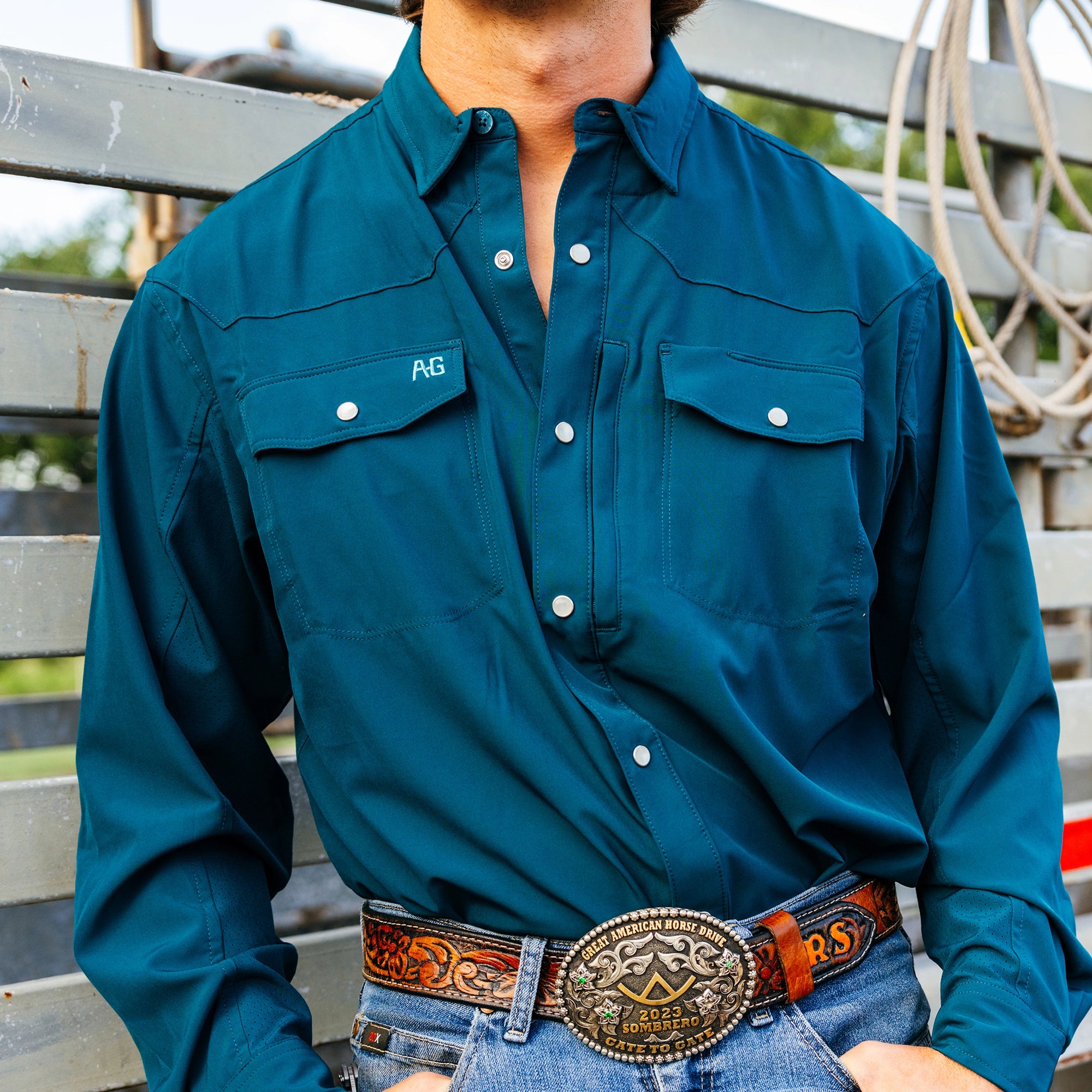 Stockyard Long Sleeve - Dark Teal