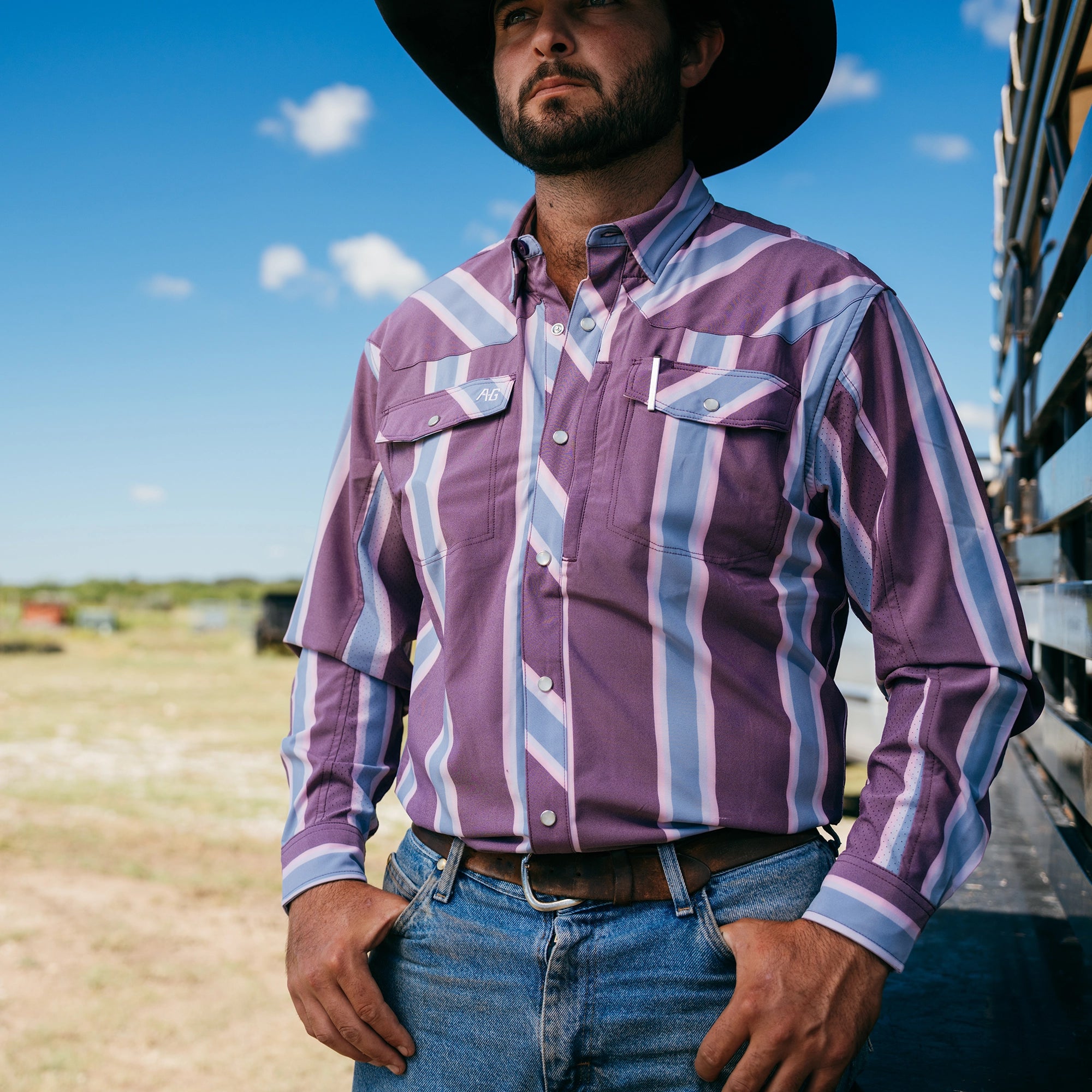 Stockyard Long Sleeve - Bold Stripe Pennant