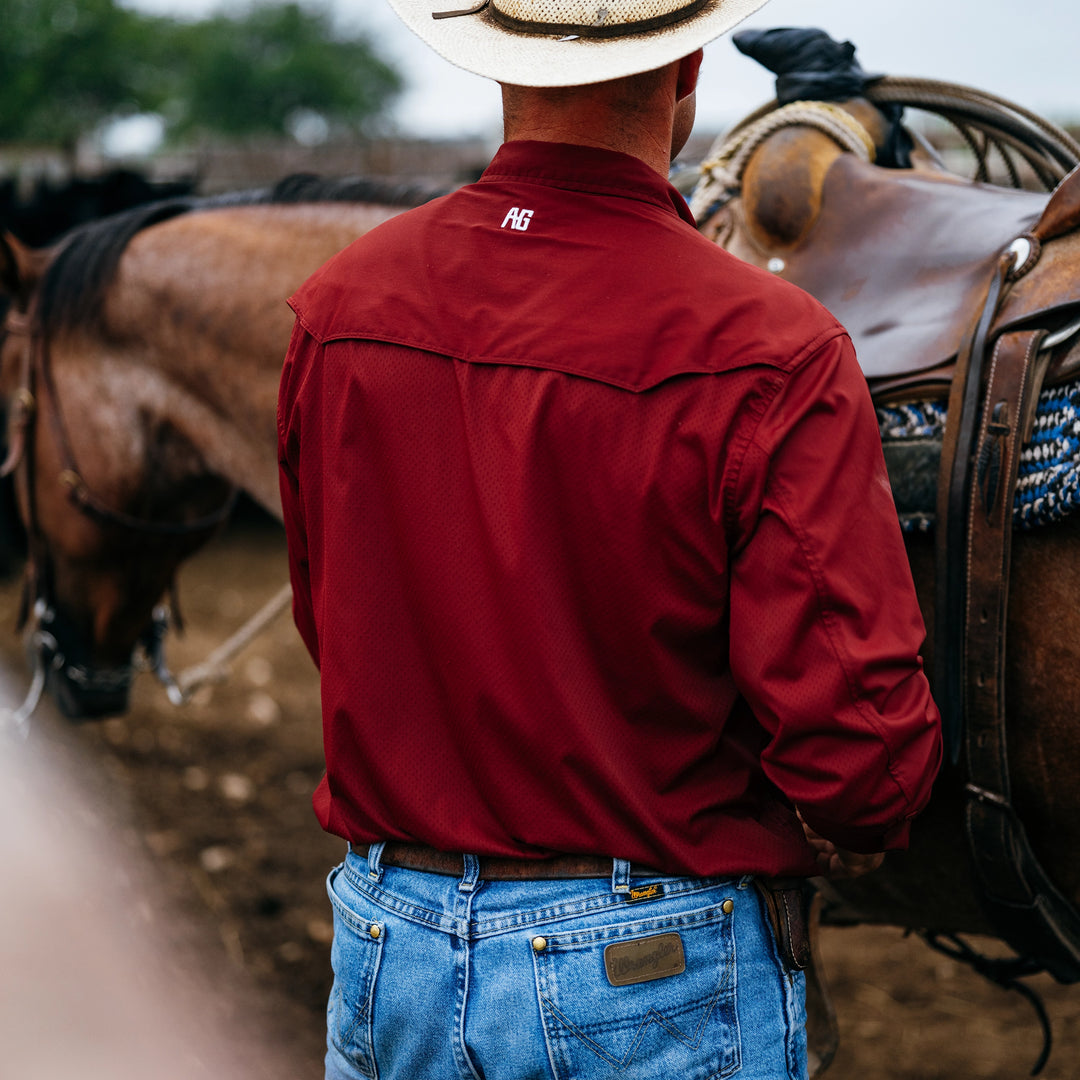 Stockyard Ranch Shirt, Breathable, Pearl Snaps, Rodeo Shirt, – AG-Gear
