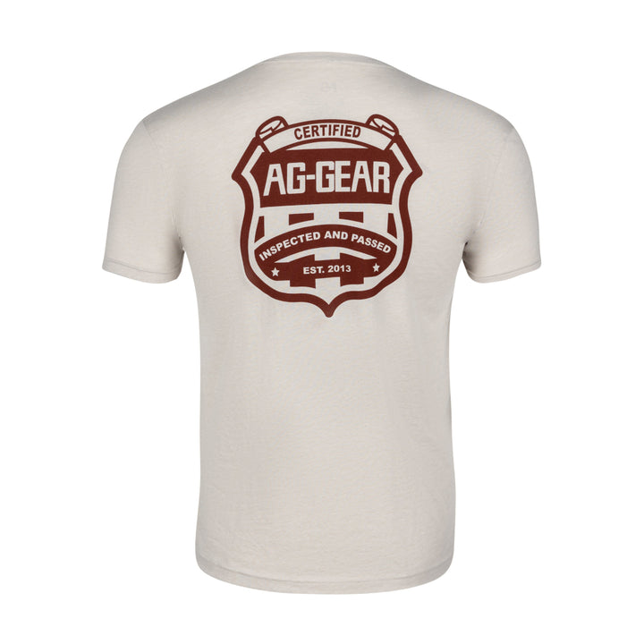 AG certified graphic on sand cotton teeshirt farm shirt 