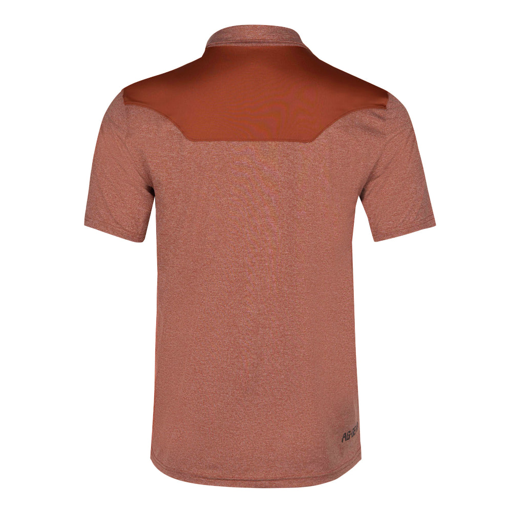 farmpro polo stockyard polo farm shirt sun shirt ranch shirt UPF30 brick western